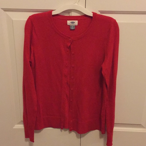 Old Navy Red Cardigan - Picture 1 of 4